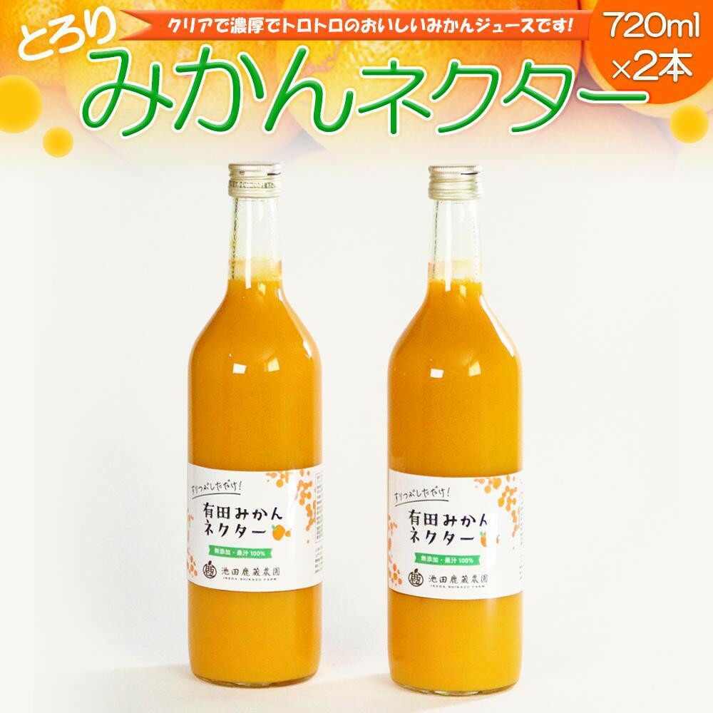 【ふるさと納税】【選べる容量・本数】とろり みかんネクター 180ml or 720ml | フルーツ 果物 くだもの 食品 人気 おすすめ 送料無料|和歌山県和歌山市