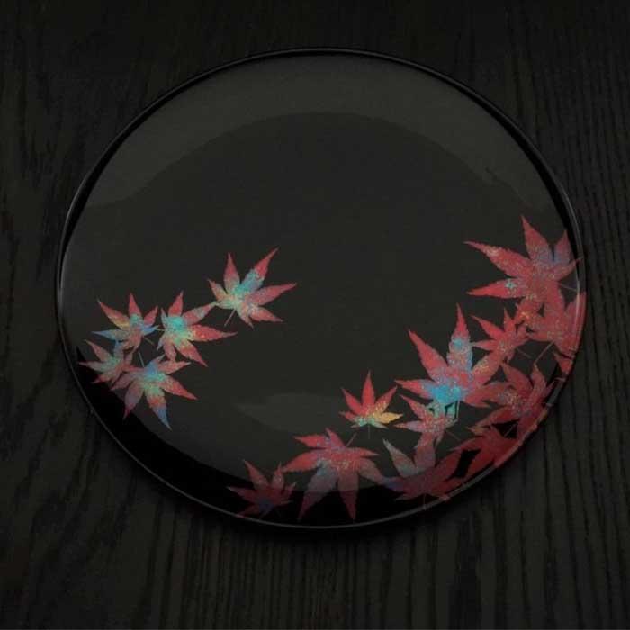 【ふるさと納税】平ったい一皿M（槭樹まっ黒） ［NF199］