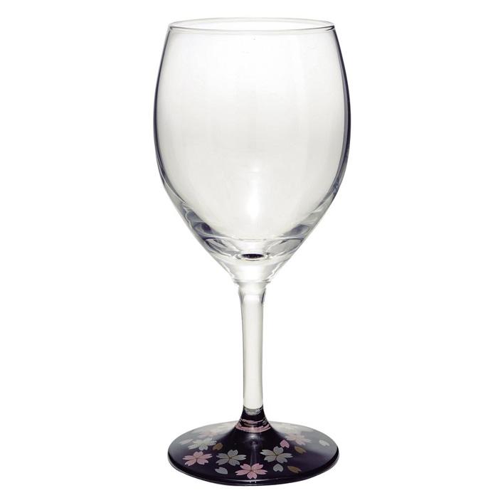 【ふるさと納税】ぬりもん de Verre ぶどう酒水飲み 蒔絵 桜 黒
