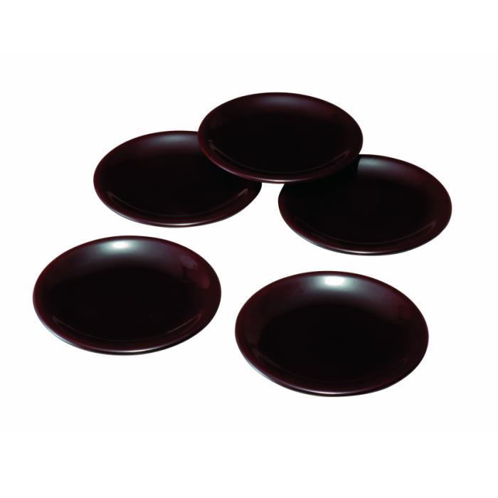 楽天市場】【ふるさと納税】5.0寸 銘々皿 黒 千鳥 (5枚組)【YG111