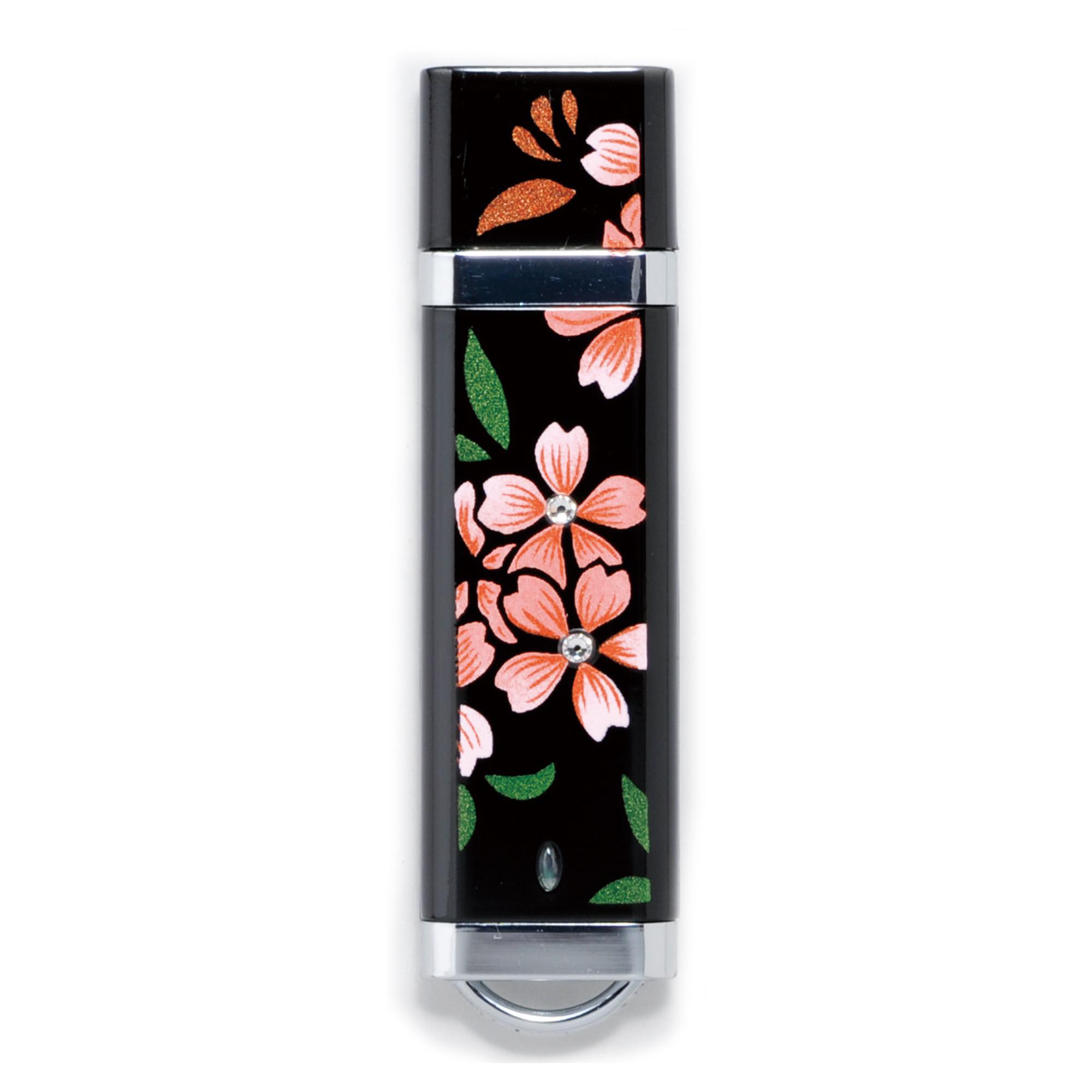 【ふるさと納税】蒔絵USBフラッシュメモリー クリスタル桜 16GB 桐箱入り | 工芸品 日用品 雑貨 おすすめ 人気