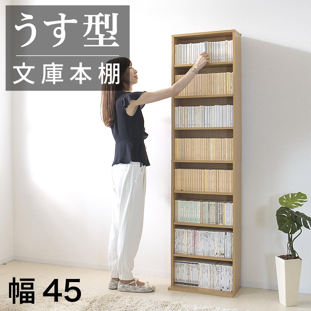 【ふるさと納税】薄型寄託図書館書物棚 幅45珊 自然的 AKU100944802