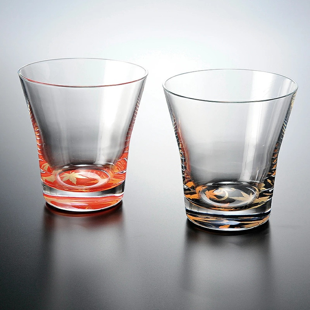 【ふるさと納税】［選択可能］みよし漆器本舗 紀州塗り ぬりもん de Verre フリーグラス 紅葉 210ml | グラス 食器 テーブルウェア 日用品 人気 おすすめ おしゃれ 送料無料｜和歌山県海南市