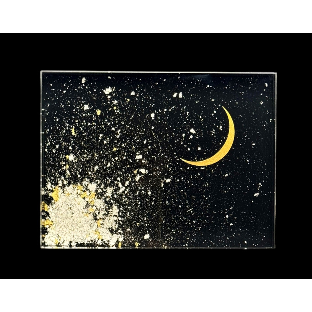 【ふるさと納税】すしサボ 三日月 まっ黒 ［NF291］ | 食器 寄りあい 塗師細工 芸術品 手工芸品 民芸 一般受け おすすめ 貨物輸送無料 差し上げ物 差し上げ物 差し上げ物