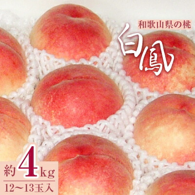 楽天ランキング1位 楽天市場 ふるさと納税 和歌山県の桃 白鳳 12 13玉入 約4kg 和歌山県橋本市 最安値 Blog Belasartes Br