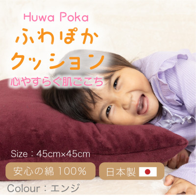 【ふるさと納税】ふわぽか クッション エンジ【1697134】 14,200円