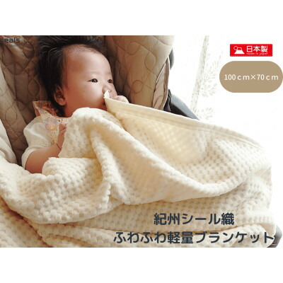 【ふるさと納税】薄くて軽さ消印織市松ビロード毛布２５セント貨毛布(COTTON100%)【1239008】