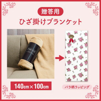 【ふるさと納税】差し上げる用 ひざ掛け 毛布 ビロード毛布 二分の一大きさ 綿100% ベージュ【1261811】
