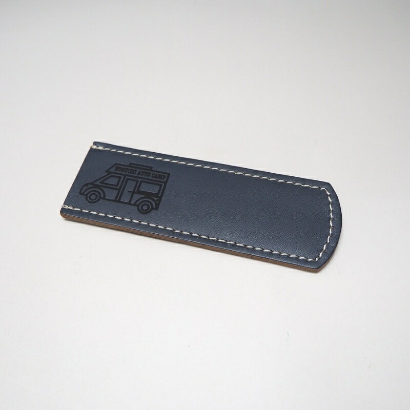 【ふるさと納税】キャンピングカーロゴがお洒落！　牛革ハンドルカバー　NV 8,400円