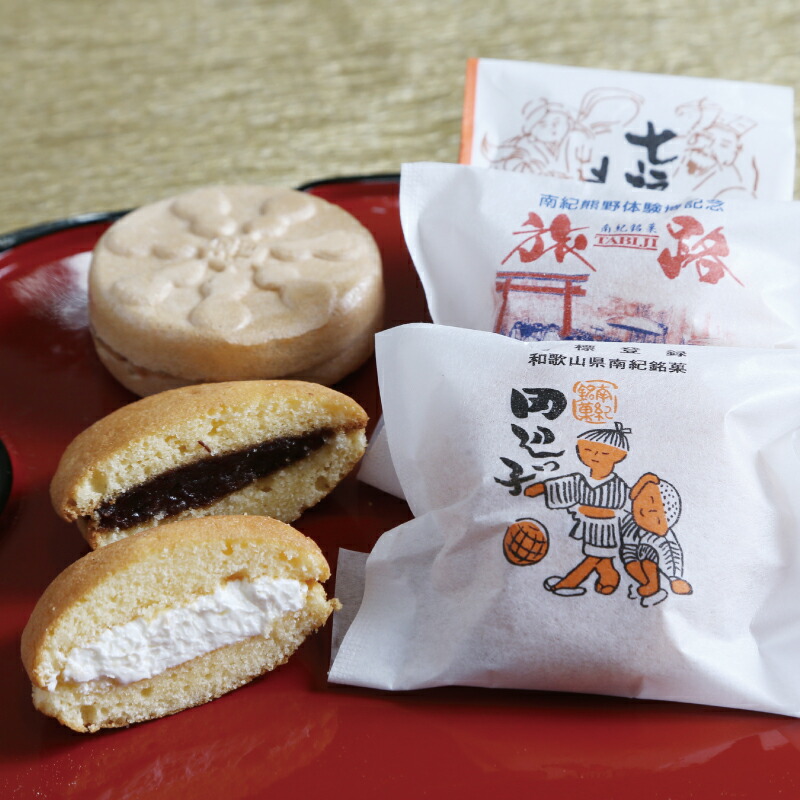 【ふるさと納税】 【3か月定期便】銘菓 田辺っ子・旅路・七福もなか 各6個入セット / 銘菓 お菓子 スイーツ お取り寄せ 和菓子 個包装 小分け プレゼント ギフト ご家庭用 贈答 和歌山 バター クリーム お土産 田辺市