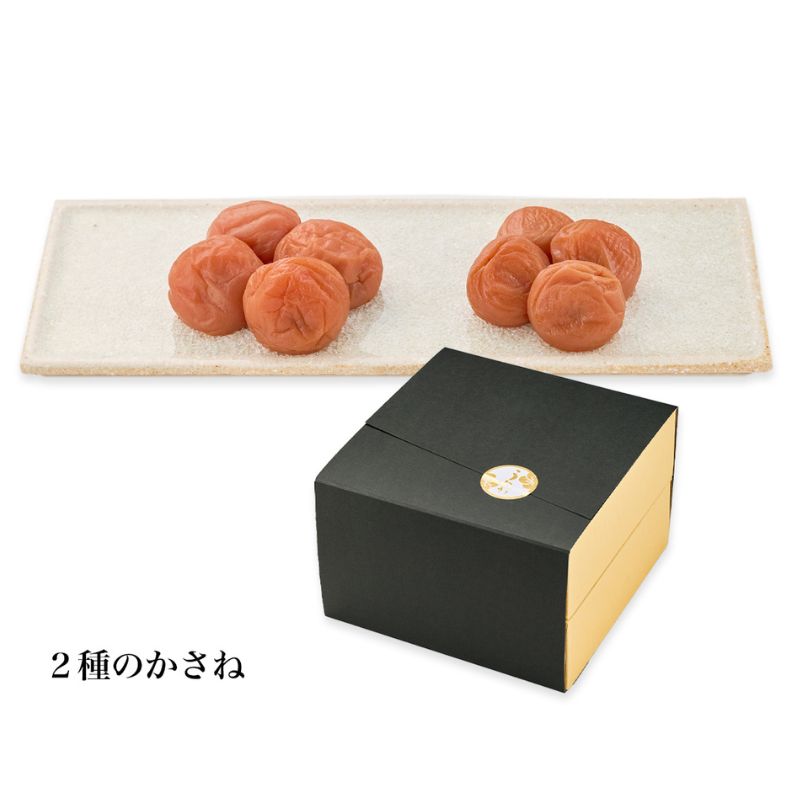 【ふるさと納税】紀州梅干 かさね(2種のかさね)うすじお味梅(塩分約9%)・はちみつ梅(塩分約8%)【容量選べる】 / A級品 紀州南高梅 贈答品 うす塩味梅 はちみつ梅 詰め合わせ 贈り物 和歌山 田辺市|和歌山県田辺市