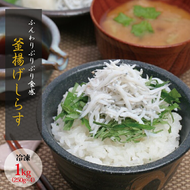【ふるさと納税】 茹でたて釜揚げしらす 1kg(250g×4パック)【冷凍】|和歌山県新宮市
