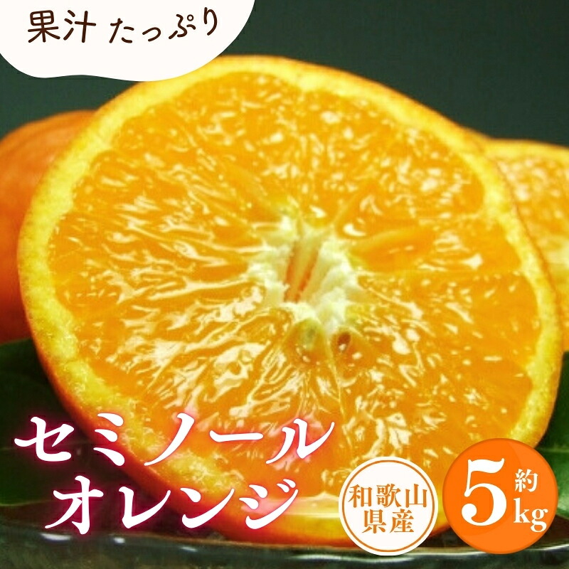 【ふるさと納税】 セミノールオレンジ 約5kg / サイズおまかせ ※2026年4月中旬～5月下旬頃に順次発送予定(お届け日指定不可) 紀伊国屋文左衛門本舗