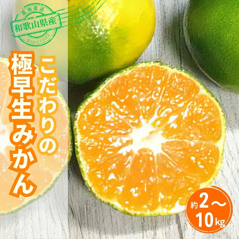 【ふるさと納税】 ＼光センサー選別／農家直送 こだわりの極早生みかん 家庭用 約2kg 約4kg 約5kg 約7.5kg 約10kg 数量限定 有機質肥料100% サイズ混合 ※2026年10月～11月頃より順次発送予定（お届け日指定不可） 有田産 有田 みかん｜和歌山県新宮市