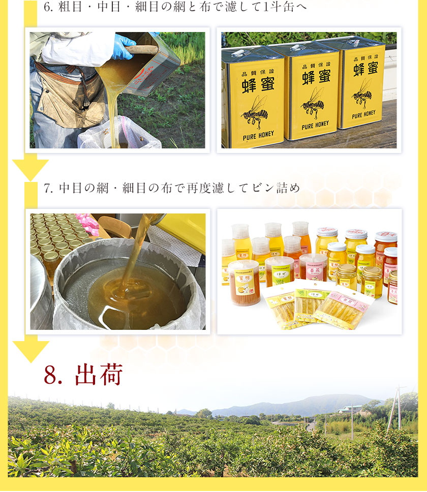 5年保証』 ふるさと納税 紀の川市 百花蜂蜜 1200g×4本 国産百花蜂蜜1200g×6