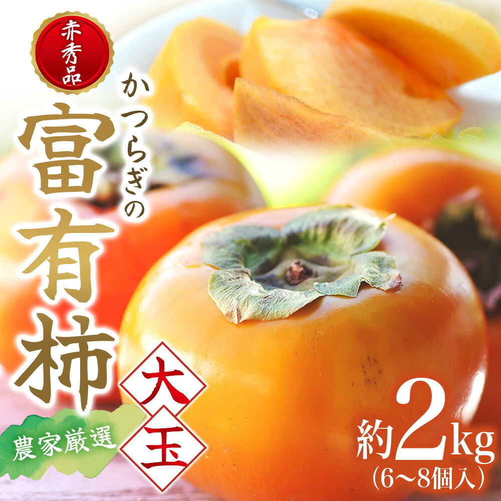 【ふるさと納税】先行予約 富有柿 赤秀品大玉6個~8個入 こだわり農家厳選【2026年10月末から11月末頃順次発送】 / 柿 フルーツ 果物 かき 和歌山 かつらぎ 農家直送 贈答【kgr043】|和歌山県紀美野町