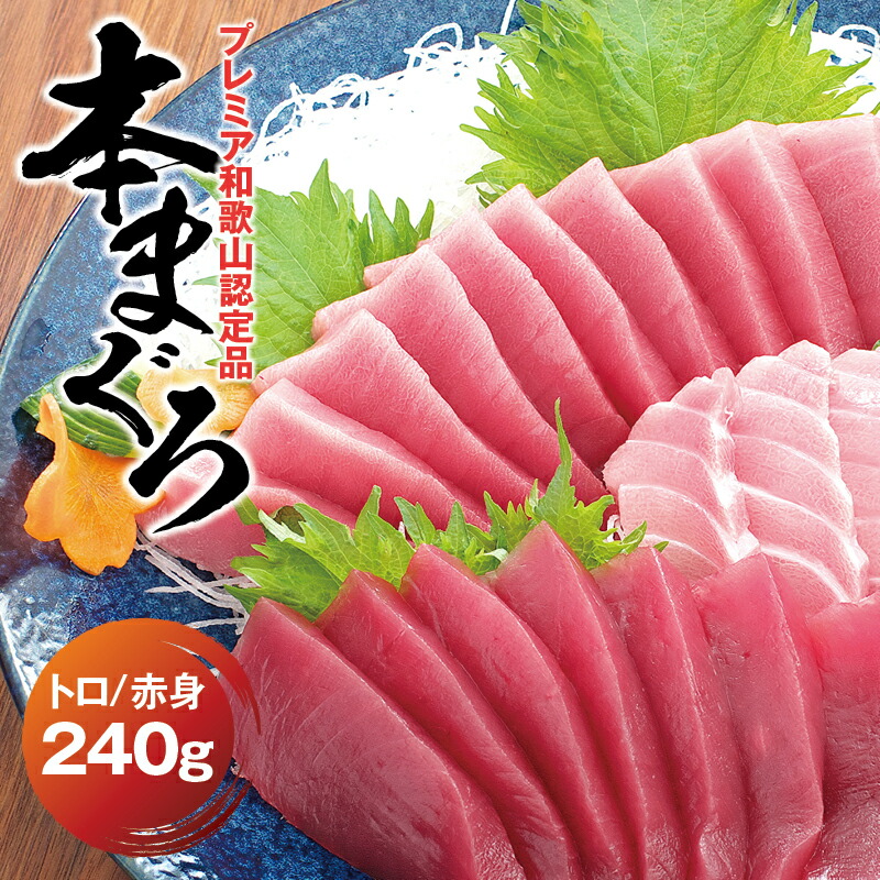 【ふるさと納税】＼まぐろの王様！！もっちり濃厚／ 本マグロ（養殖）トロ＆赤身セット 240g 【発送月が選べる】 / まぐろ マグロ 鮪 赤身 冷凍 中トロ 中とろ 海鮮 柵 まぐろ