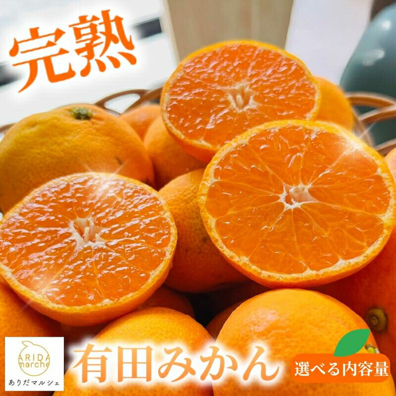 【ふるさと納税】【訳あり・ご家庭用】【果汁たっぷり】迫力満点 大粒 有田みかん サイズ混合(2L～4L)　約2.7kg / 約5.2kg / 約7.7kg / 約10.2kg ＜容量が選べる！＞【2026年11月中旬～1月中旬頃に順次発送予定】