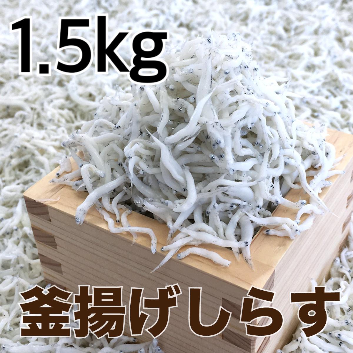 【ふるさと納税】 釜揚げしらす約1.5kg【DN3】 | 魚　お魚　さかな　食品　人気　おすすめ　送料無料