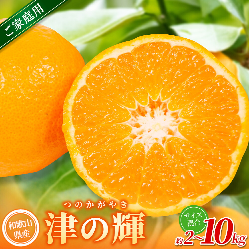 【ふるさと納税】【家庭用】 森本農園の手選別 津の輝 約2kg 約3kg 約5kg 約10kg 和歌山県産 サイズ混合 【北海道・沖縄・離島配送不可】【2027年2月上旬~2027年4月中旬頃に順次発送】|和歌山県かつらぎ町