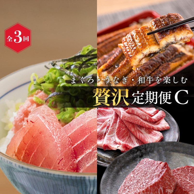 【ふるさと納税】 【定期便 全3回】紀州和歌山うまいもんセットC（生まぐろ・うなぎ蒲焼・熊野牛）【UT127】 | 魚 お魚 さかな 肉 お肉 にく 食品 人気 おすすめ 送料無料