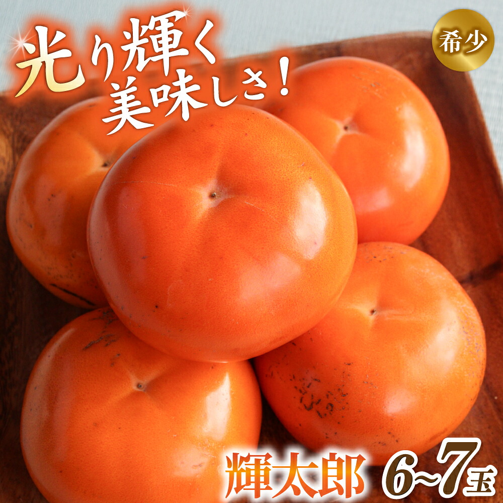【ふるさと納税】 ☆希少な高級甘柿☆ 先行予約 〇 輝太郎 〇 6~7玉入り【2026年9月中旬~10月上旬頃発送予定】/ 柿 かき フルーツ果物 旬 和歌山県 かつらぎ町 大玉 甘い ジューシー 高糖度【A-frks176】|和歌山県かつらぎ町