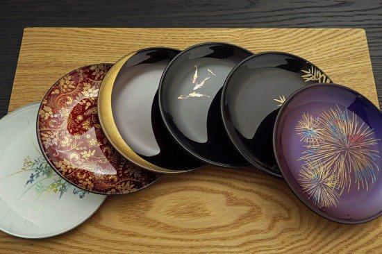 楽天市場】【ふるさと納税】食器 黒漆塗り 松江市の花 椿文皿(5枚組