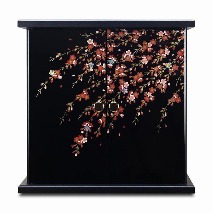 【ふるさと納税】タツ手工芸品 紀州ペンキ塗り ミニ仏壇 雅 大 しだれ桜 【Tk168】 | 日装置雑貨 文房具 手芸 仏壇 仏具 神具 仏具 仏壇