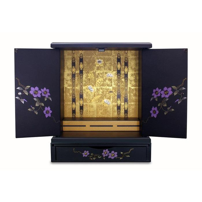 【ふるさと納税】タツ手工芸品 紀州ペンキ塗り ミニ仏壇+置き台 書き割り 鉄仙 大 【Tk247】 | 日装置雑貨 文房具 手芸 仏壇 仏具 神具 仏具 仏壇