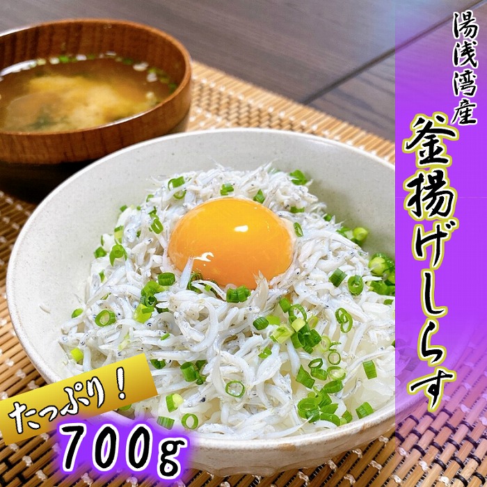 【ふるさと納税】無添加☆釜揚げしらす！700g【訳あり　家庭用簡易包装】【NGT14】 | 魚 お魚 さかな 食品 人気 おすすめ 送料無料