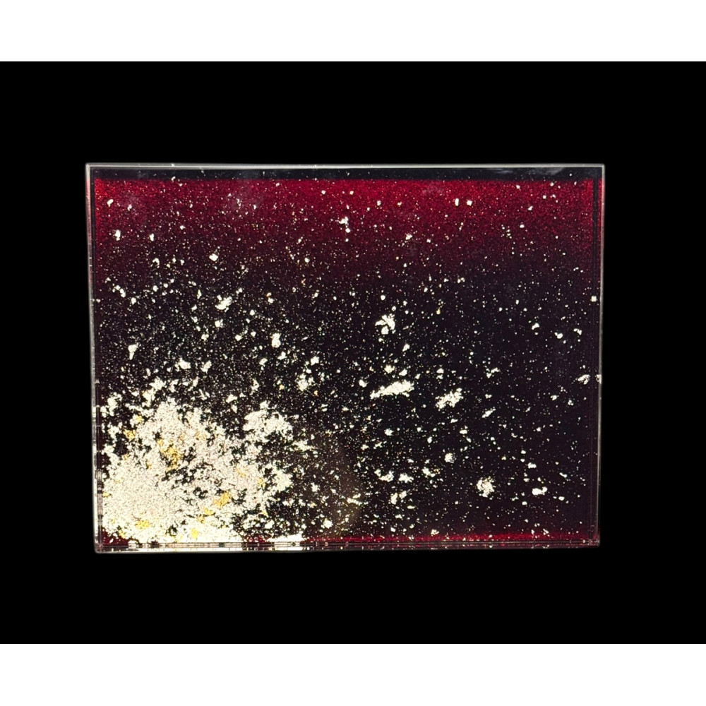 【ふるさと納税】すし下駄 銀箔 赤溜 ［NF286］ | 食器 パーティ 漆器 工芸品 クラフト 民芸 人気 おすすめ 送料無料 ギフト プレゼント 贈り物｜和歌山県九度山町