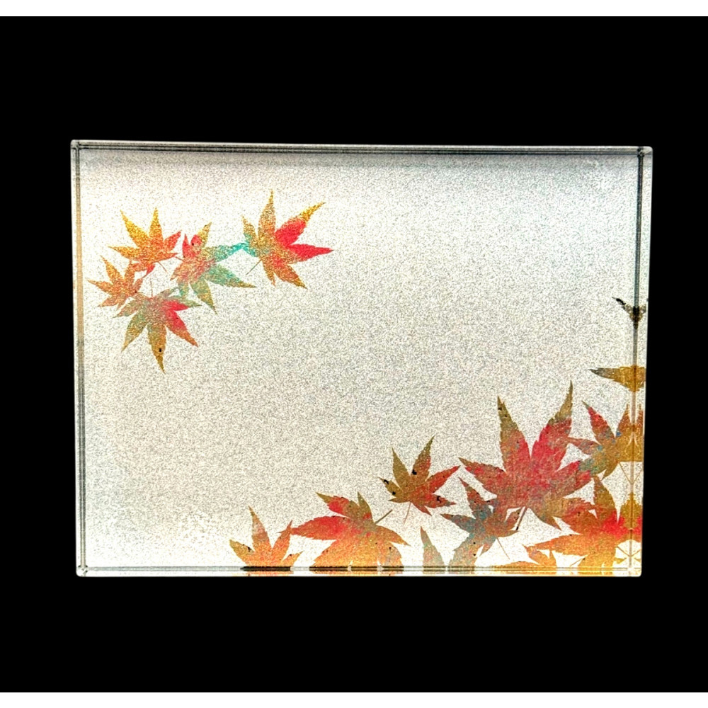 【ふるさと納税】すし下駄 紅葉 梨地ホワイト ［NF292］ | 食器 パーティ 漆器 工芸品 クラフト 民芸 人気 おすすめ 送料無料 ギフト プレゼント 贈り物｜和歌山県九度山町