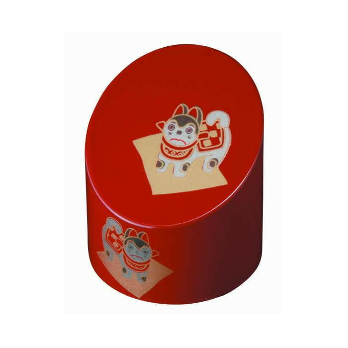 【ふるさと納税】竹形文鎮 朱 こま犬 ［YG527］ | 芸術品 手工芸品 文鎮 貨物輸送無料 おすすめ 一般受け
