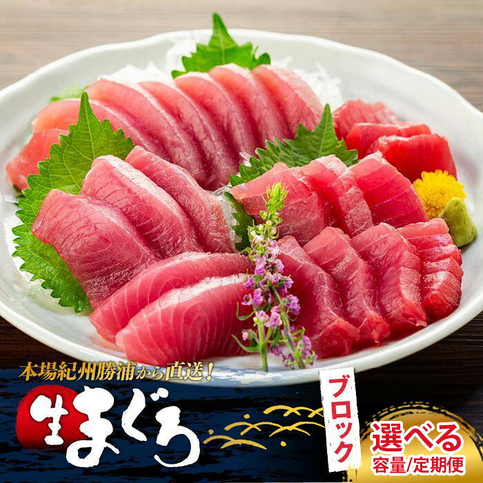 【ふるさと納税】【選べる容量/定期便】生まぐろの本場紀州勝浦から直送! 生メバチマグロ 約600g~4.5kg | 魚 お魚 さかな 食品 人気 おすすめ 送料無料|和歌山県高野町
