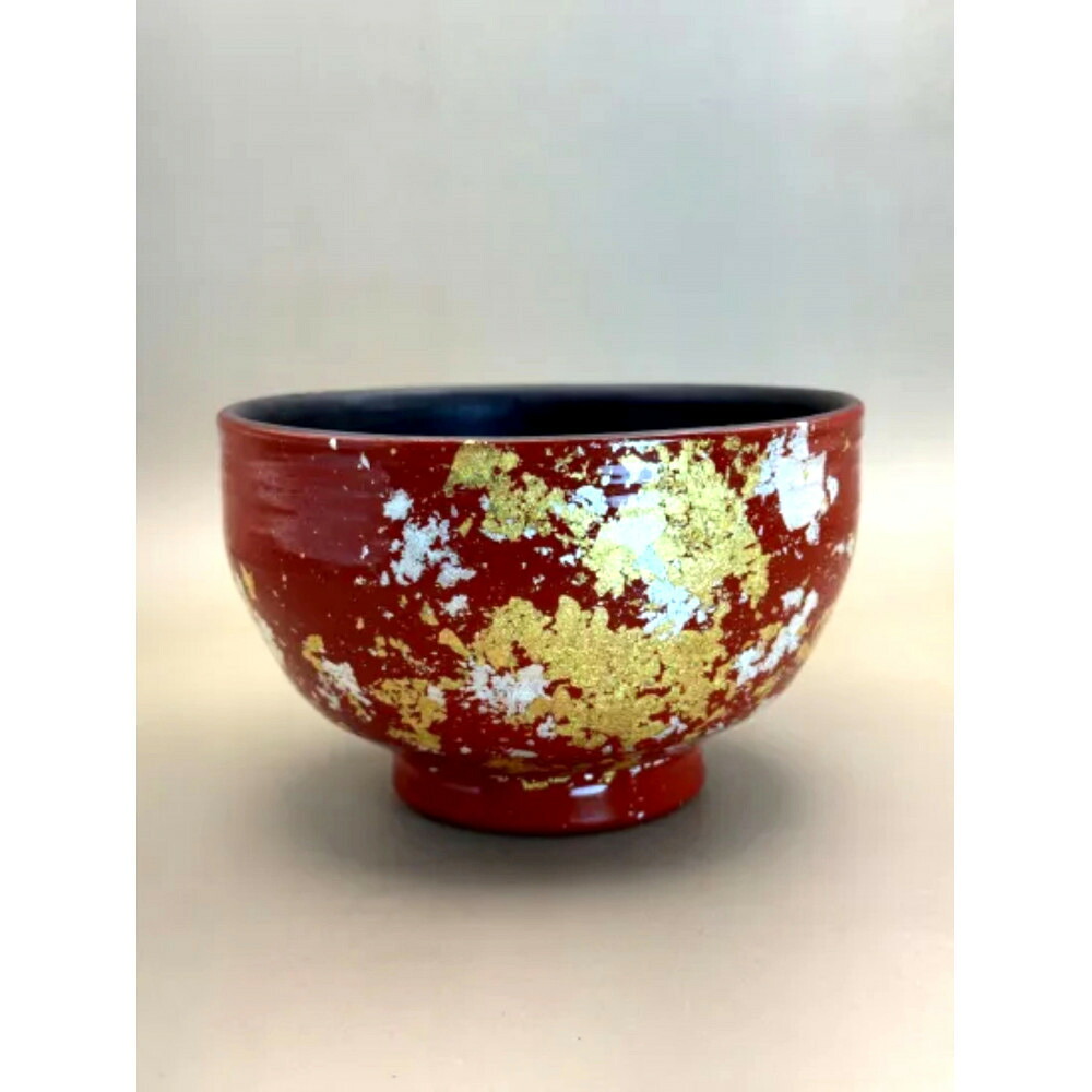 【ふるさと納税】抹茶碗 本朱（金箔） ［NF276］ | 茶 工芸品 クラフト 民芸 人気 おすすめ 送料無料 ギフト