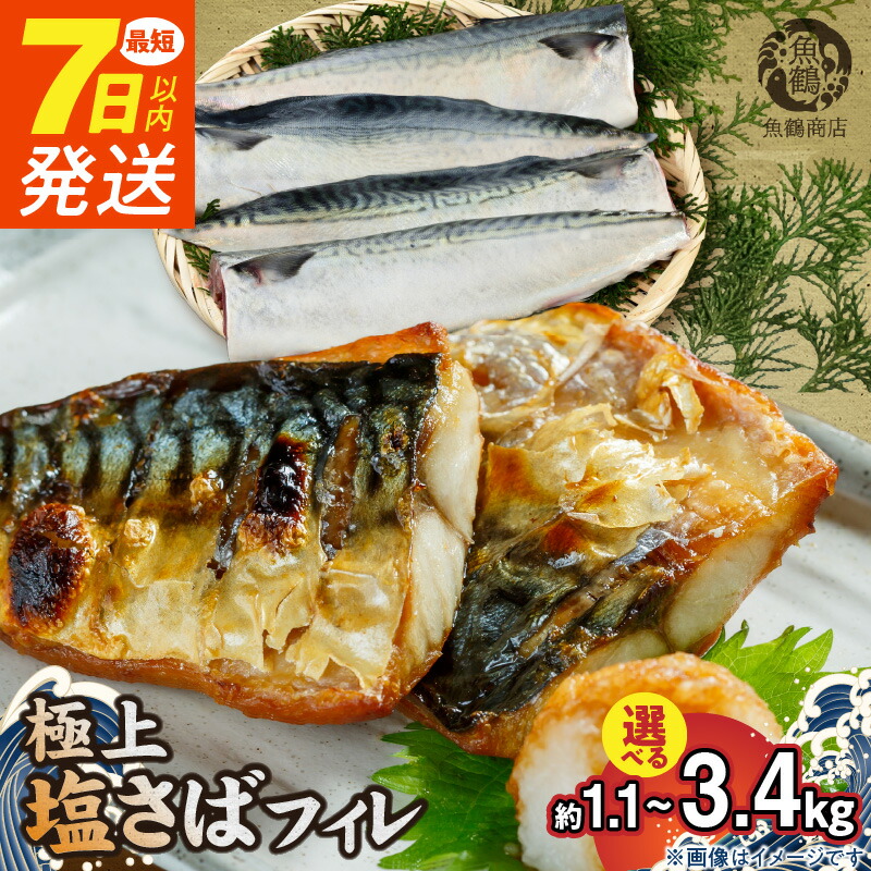 【ふるさと納税】【限定】 《7日以内発送》 《選べる配送月》 リピーター続出！ 高評価★4.75 塩さば フィレ 選べる 8枚 ～ 24枚入 真空パック 切り身 おかず 肉厚 焼くだけ 簡単 万能 さば 魚介 海鮮 海の幸 海産物 水産加工品 食品 食べ物 冷凍 グルメ お取り寄せ 送料無料