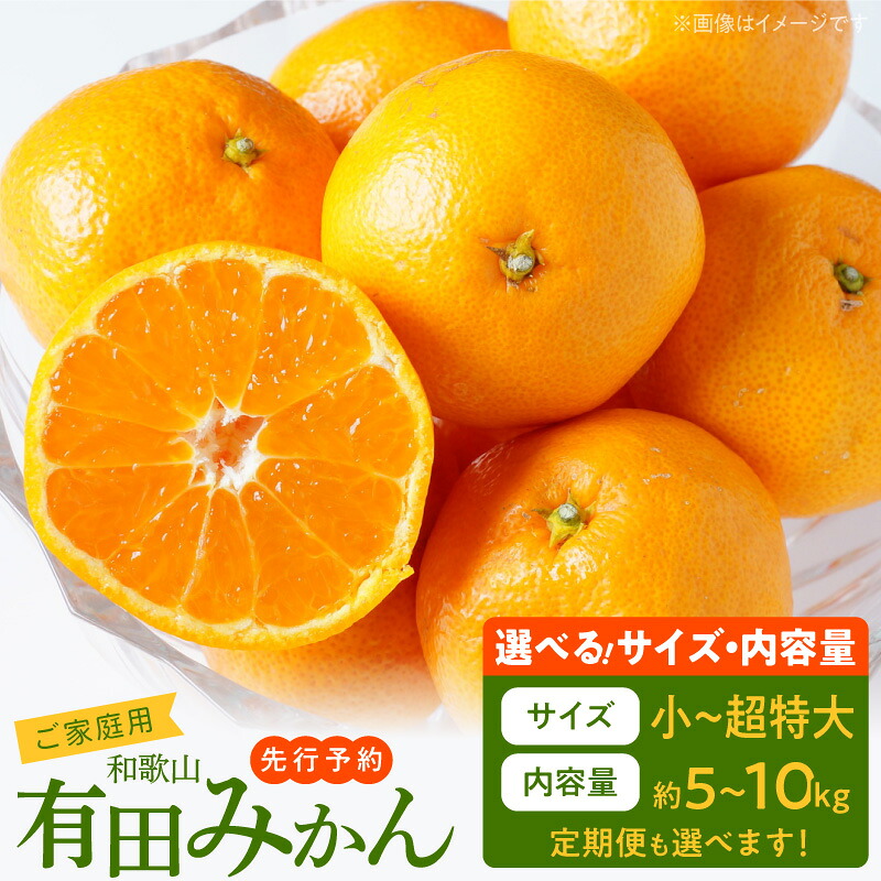 ご家庭用有田みかん5kgの返礼品画像