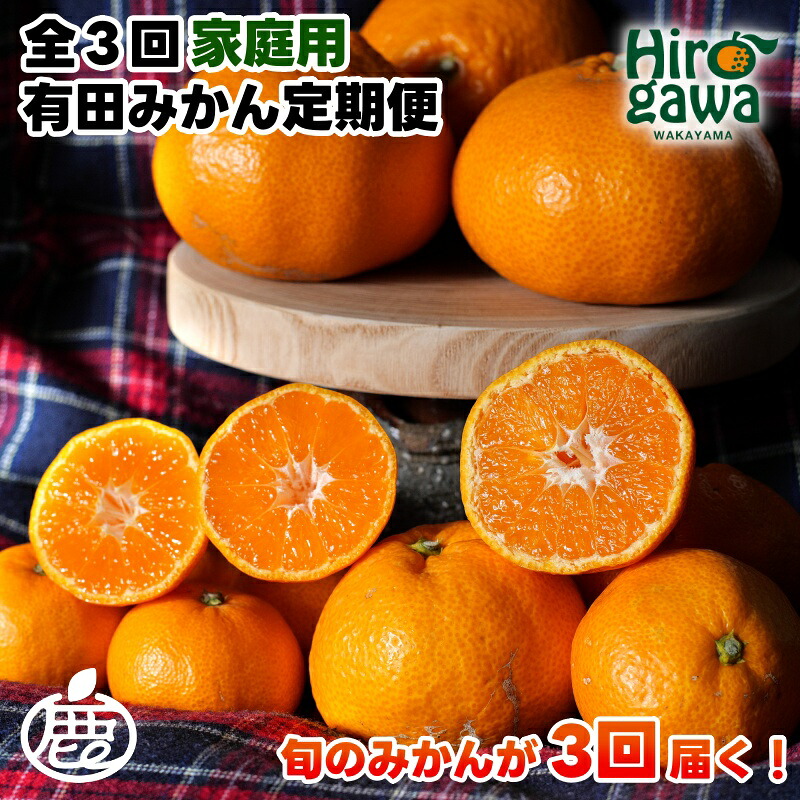 【ふるさと納税】 家庭用 有田 みかん 定期便 【全3回】 / 温州みかん 有田みかん 甘い 訳あり 和歌山 有田 1kg 5kg 10kg ※北海道・沖縄・離島への配送不可 //teiki｜和歌山県広川町 35,100円