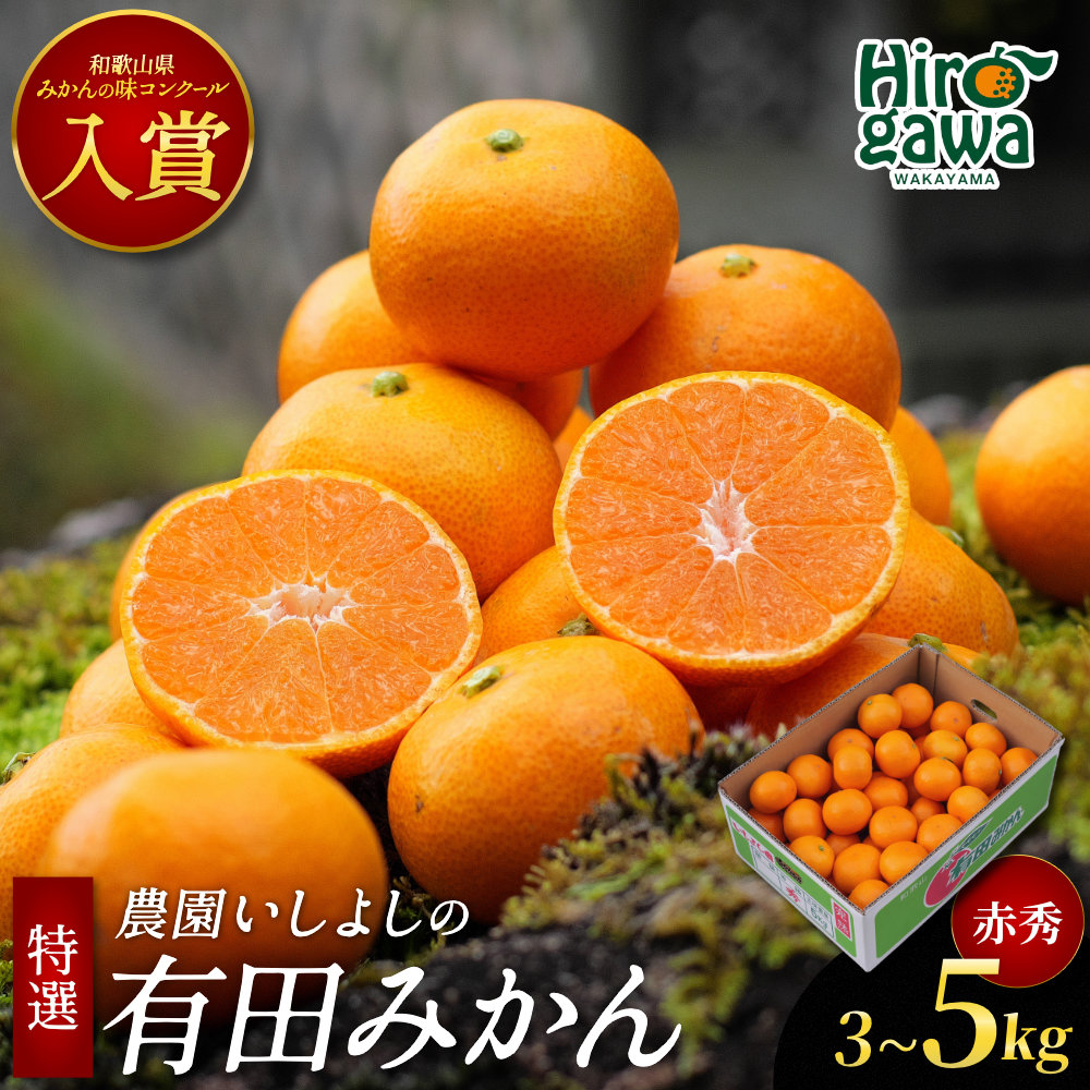 【ふるさと納税】 有田 みかん 特選 赤秀 【 創業120年 農家直送 】 / 温州みかん 有田みかん 甘い ギフト 贈答 高級 和歌山 柑橘 3kg 5kg 10kg 15000円 18000円 ※2026年11月中旬～2027年1月下旬に順次発送 //mandarin｜和歌山県広川町