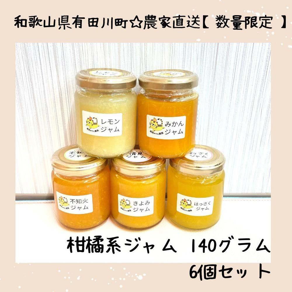 【ふるさと納税】［お中元］農家直送！数量限定！店主にお任せ 無添加 柑橘ジャム140ｇ&times;6個 ［2026年7月1日～8月5日ごろ順次発送］ | 食品 加工食品 人気 おすすめ 送料無料｜和歌山県有田川町 10,150円