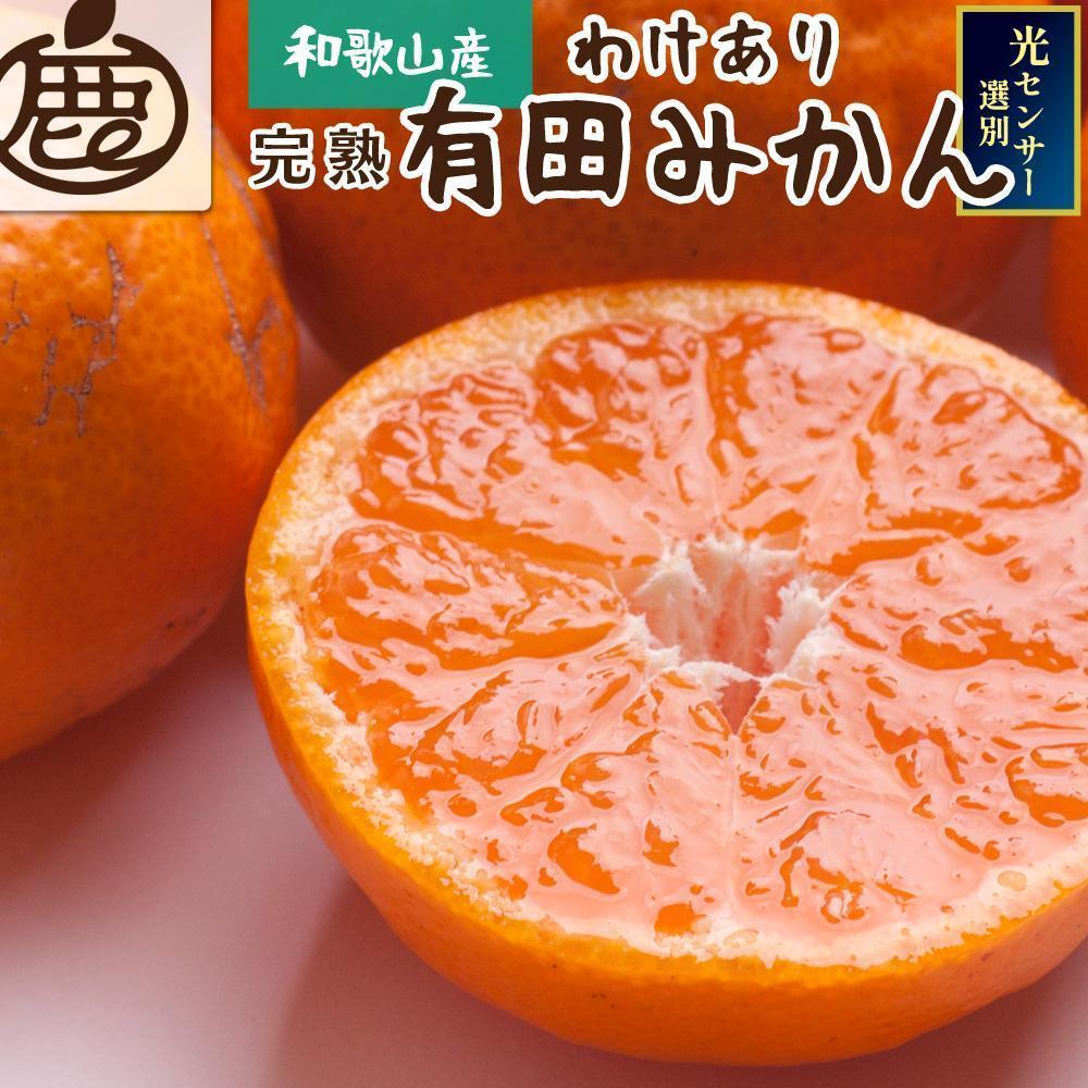 【ふるさと納税】【選べる容量】家庭用 完熟有田みかん 1kg～10kg+250g（傷み補償分）  | みかん 蜜柑 フルーツ 果物 くだもの 食品 人気 おすすめ 送料無料 わけあり 光センサー選果