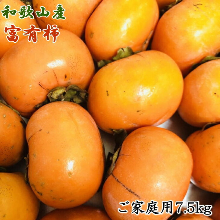 【ふるさと納税】和歌山産富有柿ご家庭用約7.5kg<br>※2025年11月上旬～12月上旬頃に順次発送予定 ※離島への配送不可
