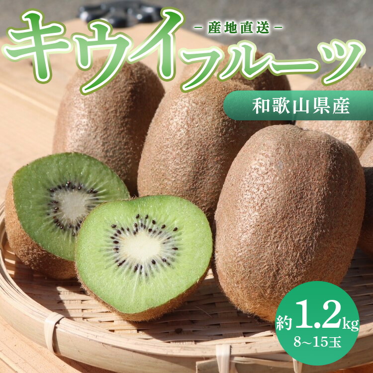 【ふるさと納税】和歌山産 キウイフルーツ 約1.2kg 秀品 ※2026年1月下旬～3月中旬頃に順次発送予定 ※北海道・沖縄・離島への配送不可
