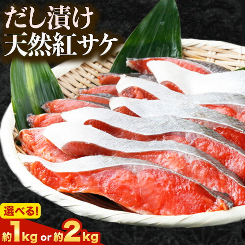 【ふるさと納税】和歌山魚鶴仕込の天然 紅サケ 切身 選べる 約 1kg 約 2kg 株式会社魚鶴商店《30日以内に出荷予定(土日祝除く)》 和歌山県 日高町 鮭 さけ 紅さけ 切り身