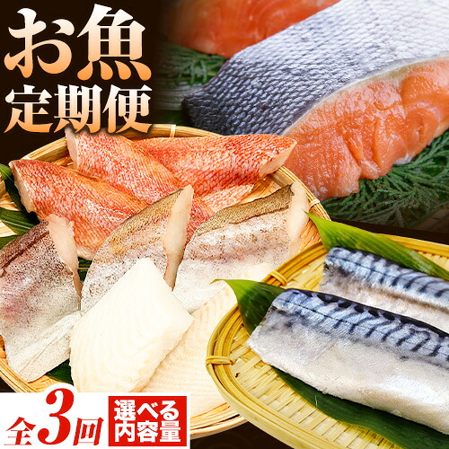 【ふるさと納税】【定期便 全3回】サバフィレ 銀鮭切身 魚切り身詰合せ 選べる 内容量 株式会社魚鶴商店《お申し込み月の翌月より出荷開始》 和歌山県 日高町 鮭 さけ 紅さけ 切り身 さば 塩さば 焼き魚 焼くだけ 簡単 魚 さかな タラ｜和歌山県日高町