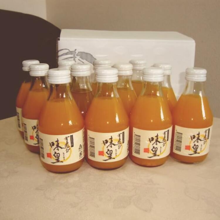 【ふるさと納税】有田みかんの味皇180ml×12本 | みかん ジュース 和歌山 人気 みかんジュース 180ml 12本 セット 有田 蜜柑 和歌山県 由良町 お取り寄せ ふるさと納税 返礼品 故郷納税 //kakou|和歌山県由良町