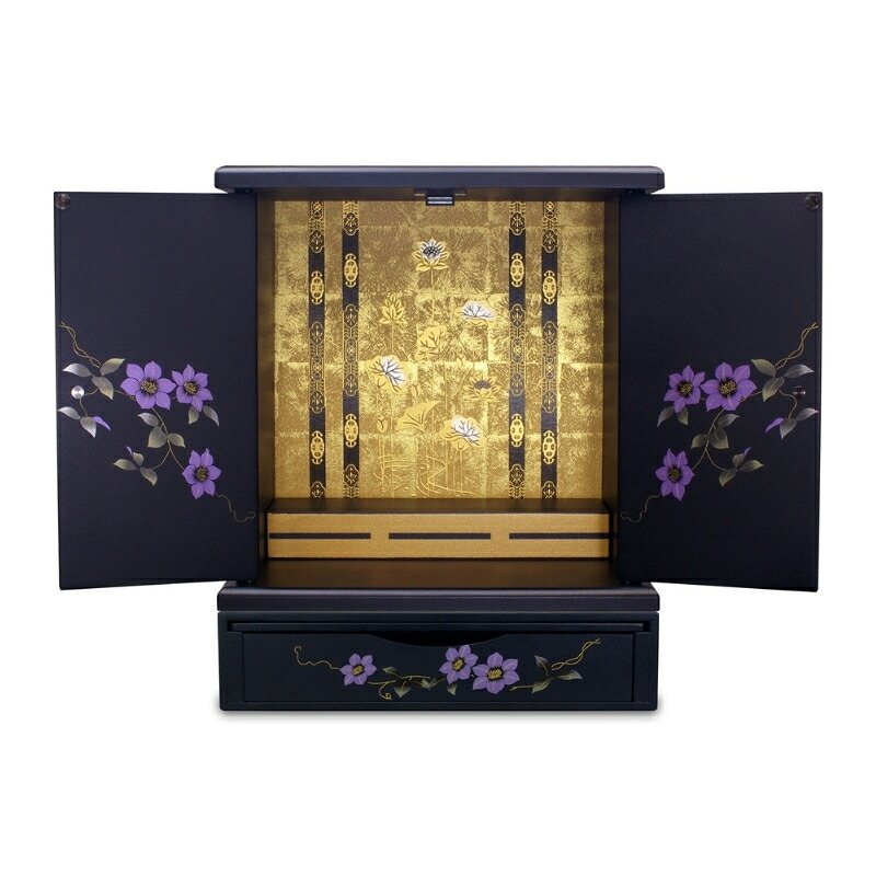 【ふるさと納税】タツ手工芸品 紀州ペンキ塗り ミニ仏壇+置き台 書き割り 鉄仙 大 【Tk247】 | 装置雑貨 文房具 手芸 仏壇 仏具 神具 仏具 仏壇