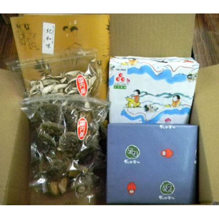 【ふるさと納税】≪印南町特産≫紀州和歌山県の味　3種セット（紀和味乾燥椎茸、紀州産南高梅、ダルマ醤油） | 和歌山県 印南町 和歌山 返礼品 ふるさと 納税 お取り寄せグルメ 取り寄せ グルメ 梅干し 梅干 うめぼし 梅 うめ ウメ 詰め合わせ セット 醤油 しいたけ 椎茸 10,360円