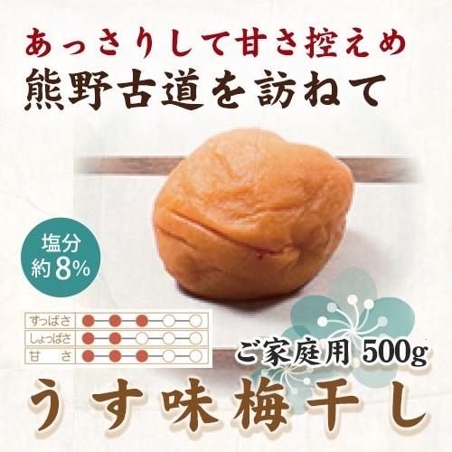 【ふるさと納税】紀州南高梅 うす味梅 500g ご家庭用 【US32】 | 梅干 食品 加工食品 人気 おすすめ 送料無料|和歌山県印南町