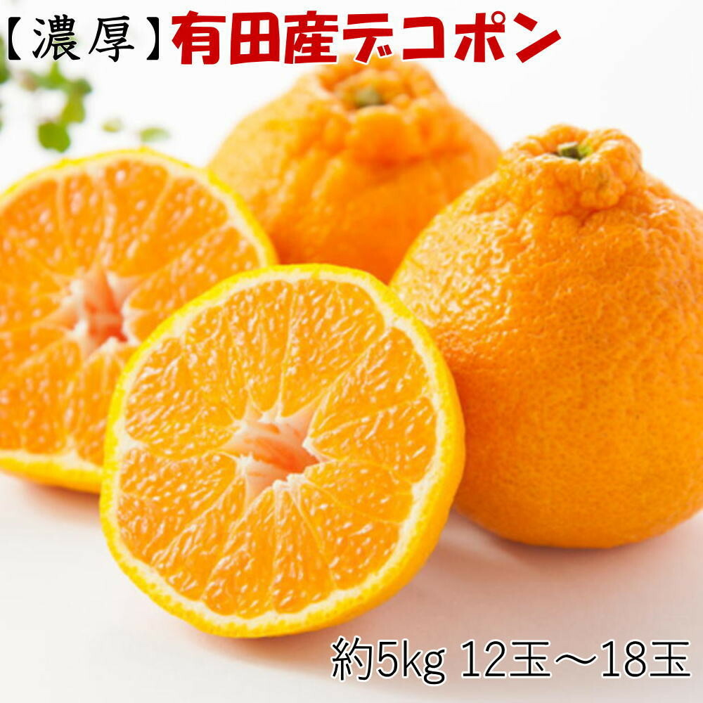 【ふるさと納税】［お味濃厚］紀州有田産の大玉デコポン約5kg(12玉～18玉入り・青秀以上) ★2026年１月中旬頃より順次発送［TM25］ | 和歌山県 返礼品 支援 楽天ふるさと 納税 お取り寄せグルメ 取り寄せ グルメ フルーツ 果物 くだもの デコポン でこぽん 柑橘 柑橘類